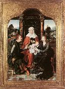 CLEVE, Joos van St Anne with the Virgin and Child and St Joachim gh France oil painting reproduction